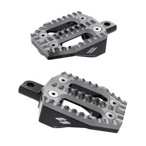 Kraus, base de estribera para pasajero EXO. Aluminio negro anodizado