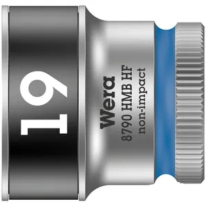 Llave de vaso Wera Zyklop 3/8" con función de retención - Métrica 19.0