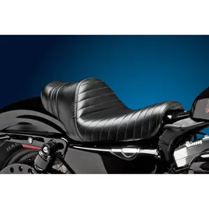 LePera, asiento solitario con spoiler Stubs. Negro, acanalado