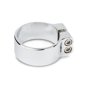 Abrazadera de silenciador Arlen Ness, Super, 2-1/2". Cromado <span style="color: red;font-size: 0,5em">- PEDIDO ESPECIAL -</span>
