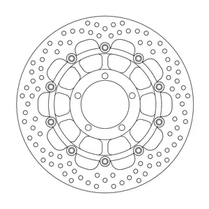 Rotor de freno flotante serie Halo de Moto-Master