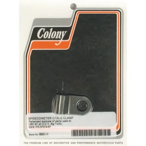 Colony, abrazadera de cable de velocímetro. Parkerizado negro