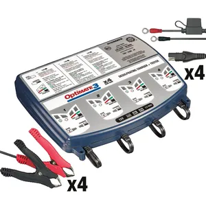 Cargador de batería 12V Tecmate OptiMATE, 3 x 4-bancada