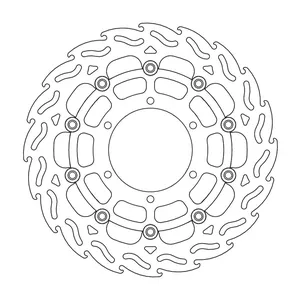 Rotor de freno flotante serie Flame de Moto-Master