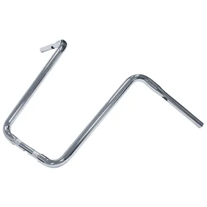 Apehanger de cuerpo estrecho de 1-1/4", 19" de elevación, cromado
