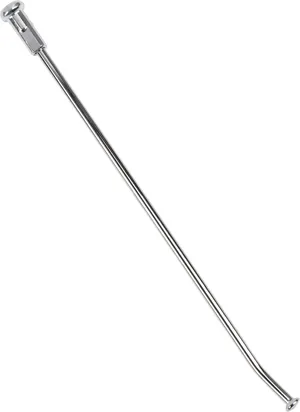Par de radios de acero cromados brillantes para rueda de motocicleta