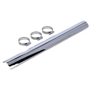 Paughco, Escudo térmico frontal bajo con muesca. Cromado <span style="color: red;font-size: 0,5em">- PEDIDO ESPECIAL -</span>