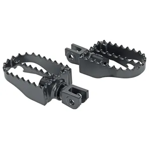 Juego de estribos para conductor MX. Negro