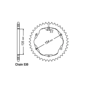 Piñón trasero JT 763.40