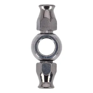 Goodridge racor 3/8" recto, doble racor. Cuello corto