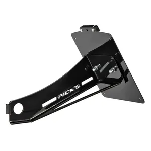 Rick's Motorcycles, kit de placa de matrícula lateral. Negro