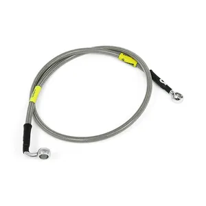 Manguera de freno MCS by Goodridge delantera, acero inoxidable con recubrimiento transparente