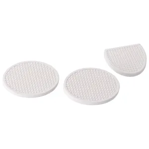 Juego de pastillas para pedal de freno y embrague. Blanco