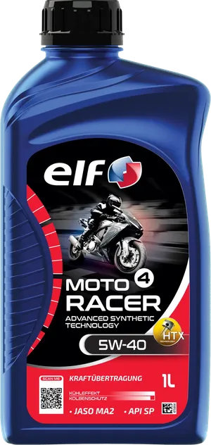 Frasco de aceite sintético ADV SYN Moto 4 Racer 5W-40