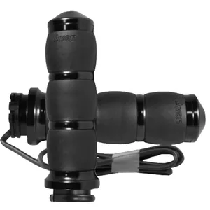 Empuñaduras Avon con cojín de aire calefactado de terciopelo, anodizado negro