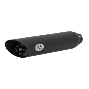 V Performance, silenciadores slip-on Slash Cut de 80mm. Negro