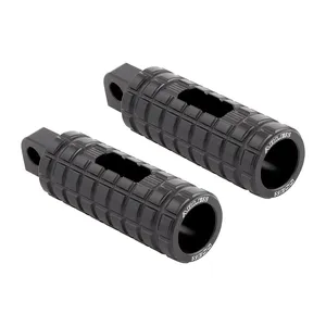 Arlen Ness, juego de estribos para pasajero Speedliner. Negro