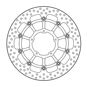Rotor de freno flotante serie Halo de Moto-Master