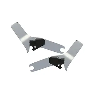 Cycle Visions, placas laterales desmontables para barra trasera. Cromadas