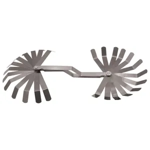 Lang Tools, juego de galgas de espesores de 26 hojas US/Métrico. Hojas en ángulo