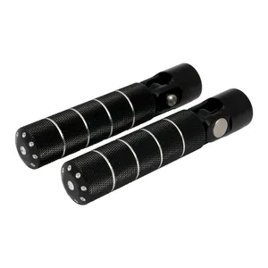 Bomber, juego de estribos. Estriado. Negro cm