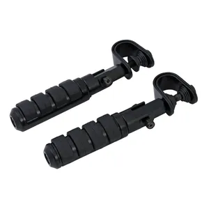 Juego de estriberas de confort. tipo abrazadera. Negro