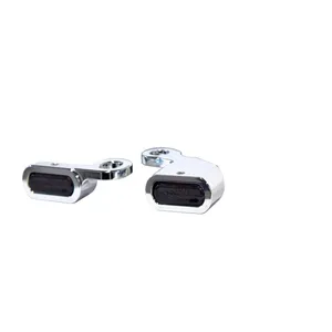 Fastline, intermitentes LED para instalar debajo del manillar. Cromo