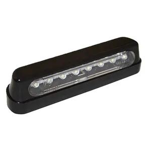 Luz LED para matrícula maywood, negra. Homologación ECE