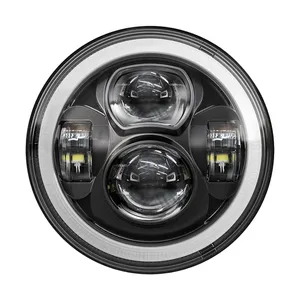 Bright, unidad de faro LED Doubler 7". Negro <span style="color: red;font-size: 0,5em">- PEDIDO ESPECIAL -</span>