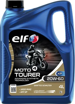 Envase de aceite sintético Tourer XP 20W-60 para motocicletas