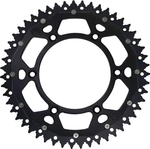 Corona metálica dentada para transmisión por piñón y corona de motocicleta americana