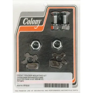 Colony, kit de montaje guardabarros delantero. Cromo