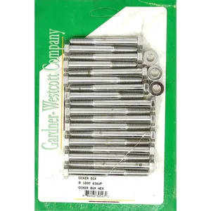 GW, kit de pernos para caja de balancines XR Sportster. Hexagonal, cromado