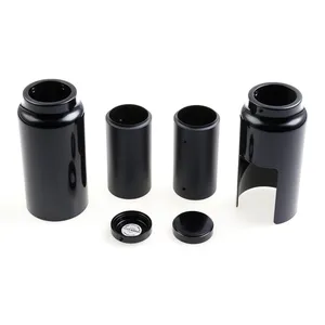 Cult-Werk, kit de cubiertas de horquilla de 6 piezas Mediano. Negro brillante
