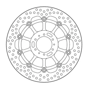 Rotor de freno flotante serie Halo de Moto-Master