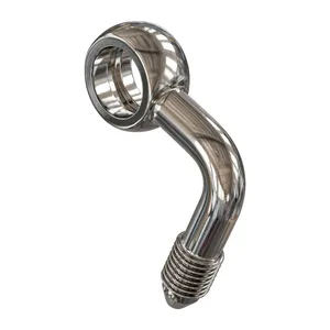 Goodridge, Racor lateral Slimline de 3/8" 90 grados. Acero inoxidable