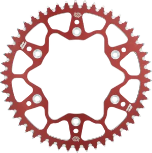 Piñón trasero de aluminio 7075 - 520 48T rojo