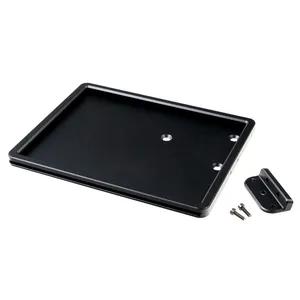 Cult-Werk, placa base universal para matrícula con montaje lateral. Negro