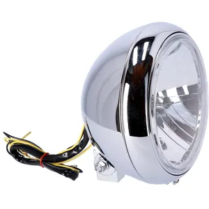Faro H4 de 7" para modelos FL. Lente transparente. Cromado