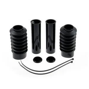 Cult-Werk, kit de cubiertas de tubo de horquilla de 6 piezas. Negro brillante
