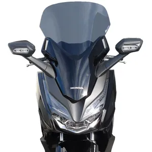 Parabrisas transparente curvado para motocicleta