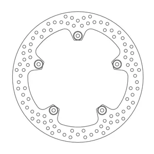Rotor de freno fijo remachado serie Halo de Moto-Master