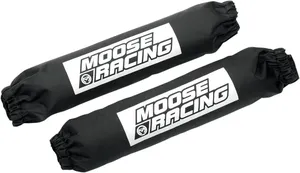 Par de fundas de amortiguador trasero negras para motocicleta Harley-Davidson