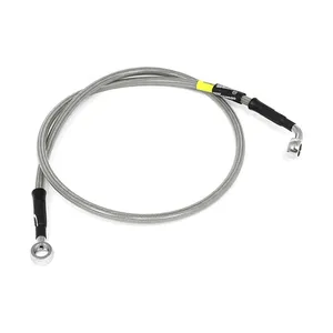 Manguera de freno MCS by Goodridge delantera, acero inoxidable con recubrimiento transparente