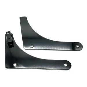 Cycle Visions, placas laterales rígidas para sissy bar. Negro