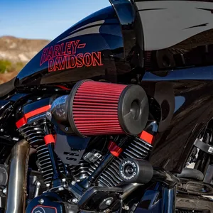 Vance & Hines, toma de aire VO2 Falcon XL. Fibra de carbono forjada brillante