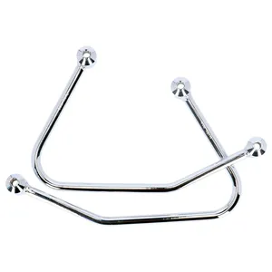 Highway Hawk, kit de soporte para alforjas. Cromado