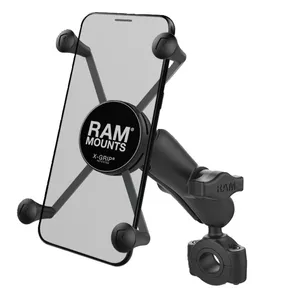 RAM Mounts, Soporte para teléfono X-Grip con base de riel Torque. Teléfono grande