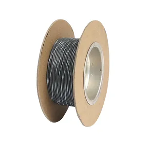 NAMZ, cable en carrete. 18 AWG, 100 pies. Gris con raya blanca