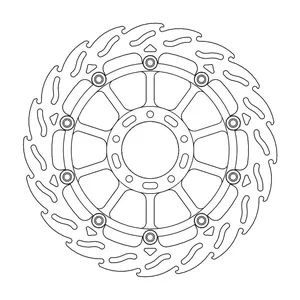 Rotor de freno flotante serie Flame de Moto-Master